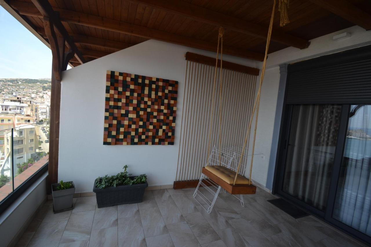 Luxury Penthouse B&E Lägenhet Sarandë Exteriör bild