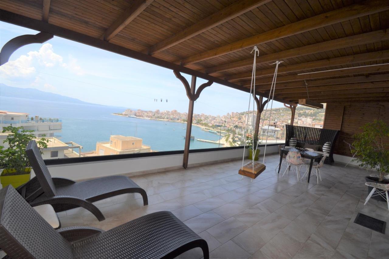 Luxury Penthouse B&E Lägenhet Sarandë Exteriör bild