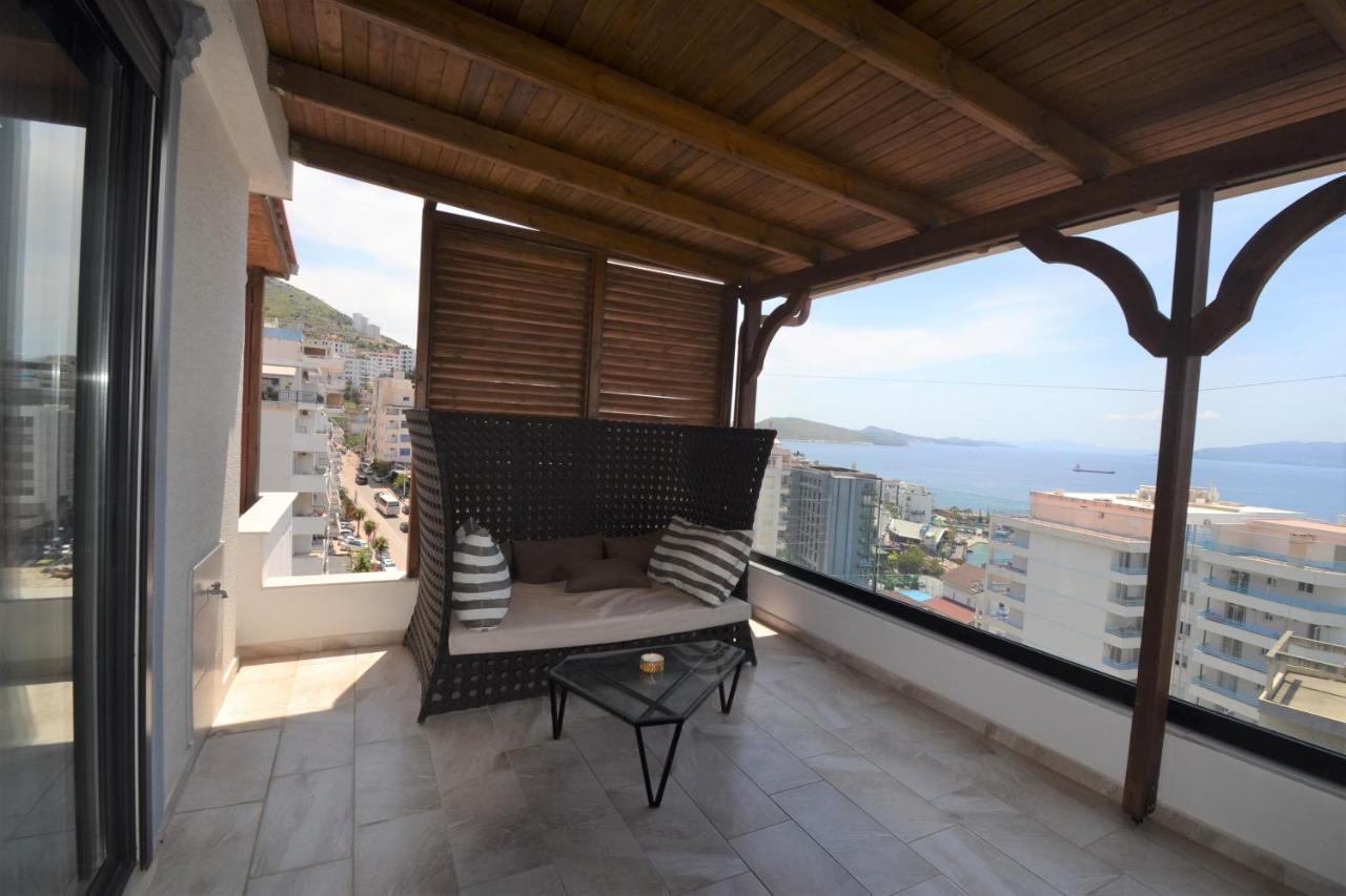 Luxury Penthouse B&E Lägenhet Sarandë Exteriör bild