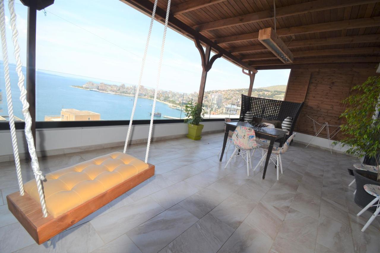 Luxury Penthouse B&E Lägenhet Sarandë Exteriör bild